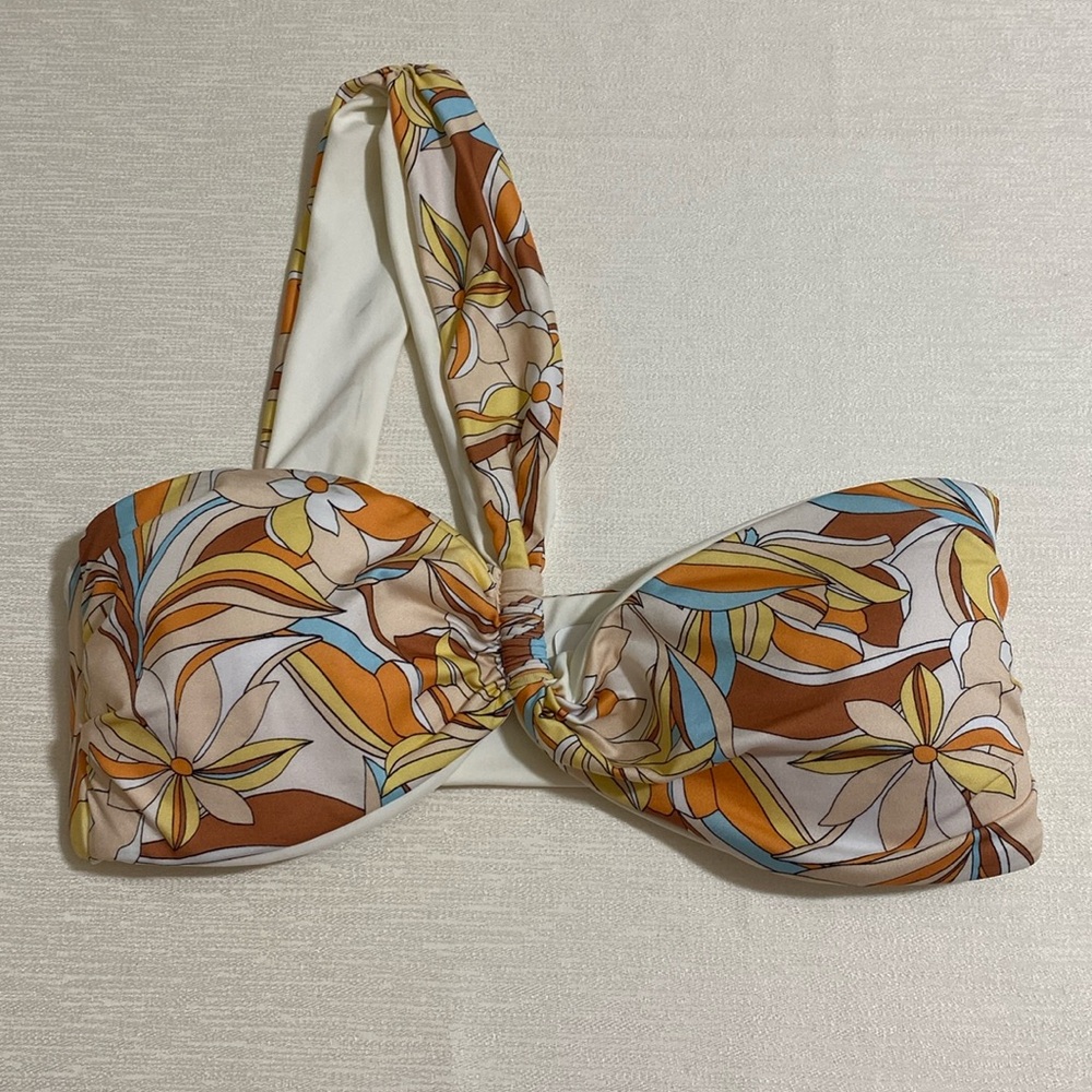 L*SPACE MICK TOP One-Shoulder Bikini Top Women's Size S